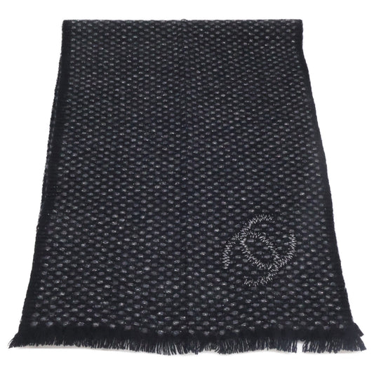 CHANEL Chanel Coco Mark embroidered glitter cashmere stole