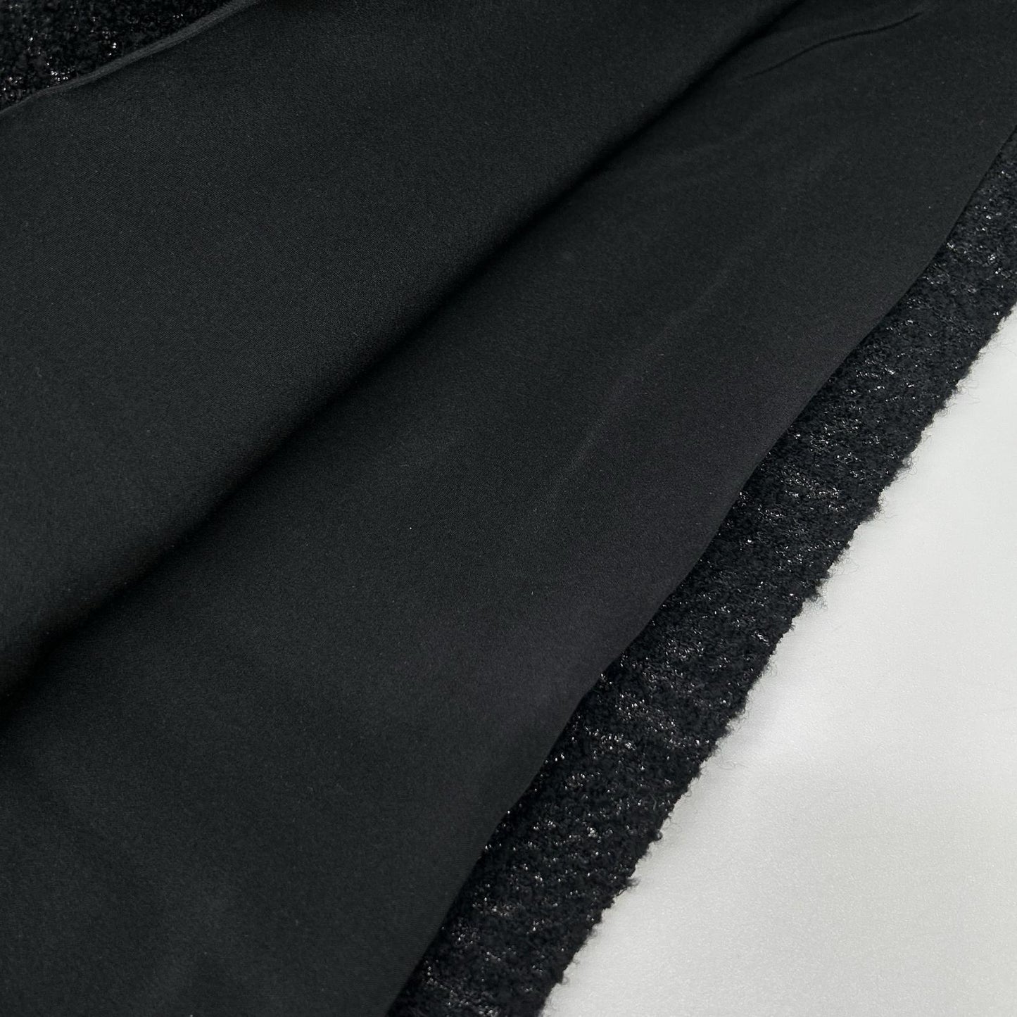 DIOR ディオール 351J01A1395 ブラック ラメ ツイード ミモレ スカート スカート
