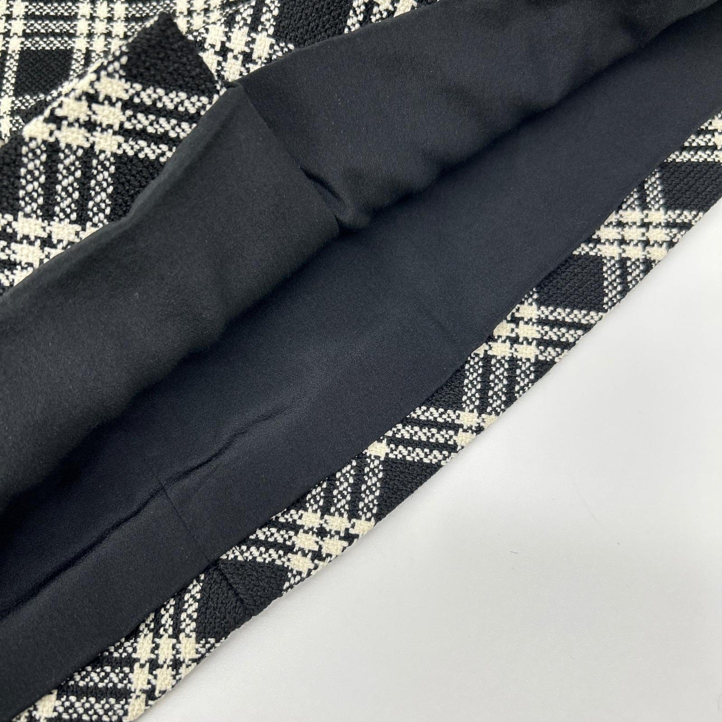 DIOR ディオール 251J80A1244 チェック柄 ベルテッド ツイード ミニスカート スカート