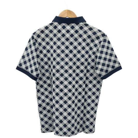 PRADA プラダ UJM730 Checkered Design Triangle Logo Polo Shirt Tops