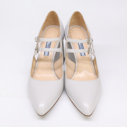 PRADA プラダ ダブルストラップ チャンキーヒールパンプス シューズ