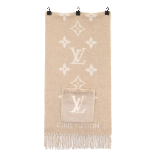 LOUIS VUITTON ルイヴィトン 新品同様 M74354 カシミヤ ミンク エシャルプ コールド レイキャビック マフラー