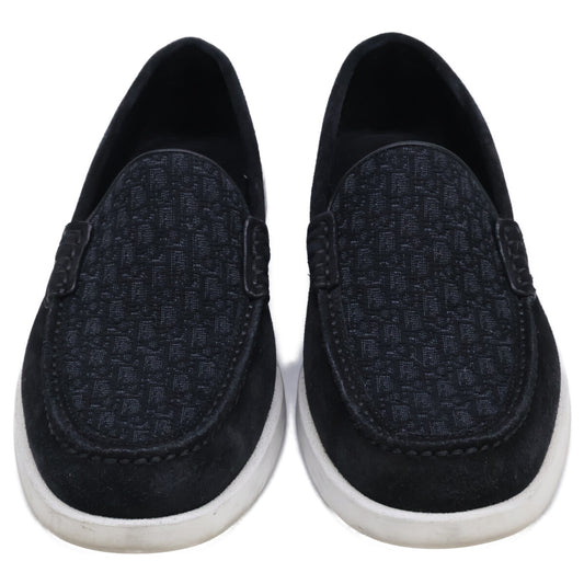 DIOR ディオール 【美品】Dior Granville スエード/ディオール オブリーク ジャカード ローファー シューズ