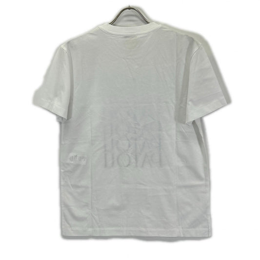 PATOU 25-JE112-9999 White Organic Cotton Logo T-Shirt Tops