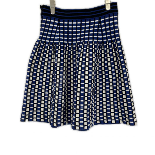 PRADA プラダ 14SS 121063 ブルー 総柄 ニットスカート スカート