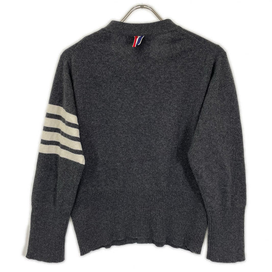THOM BROWNE トムブラウン 4BAR アームライン ウールニットカーディガン トップス