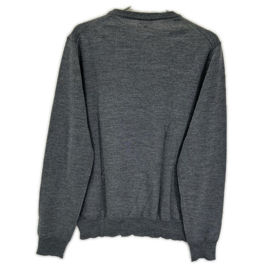 ISAIA イザイア MGKX05 グレー クルーネック ハイゲージ ニット トップス