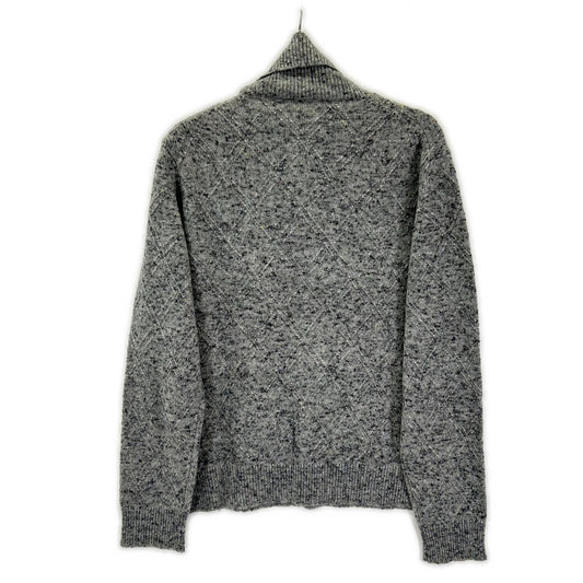ISAIA イザイア MG7749 グレー ミドルゲージ ハイネックニット トップス