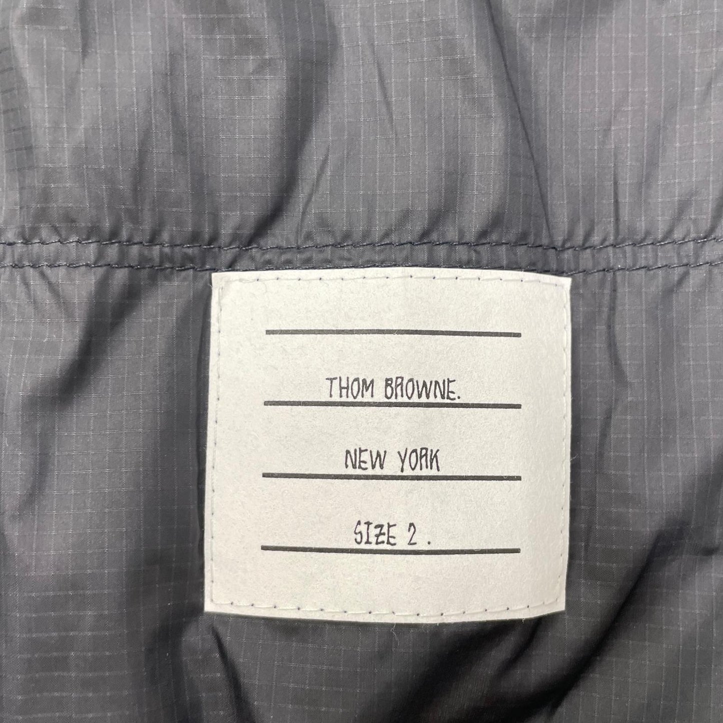 THOM BROWNE トムブラウン MJT319A-06859415 ブラック リップストップ トラックジャケット トップス