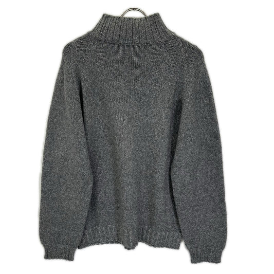 Ermenegildo Zegna エルメネジルドゼニア グレー ミドルゲージ カシミヤ ハイネックニット トップス