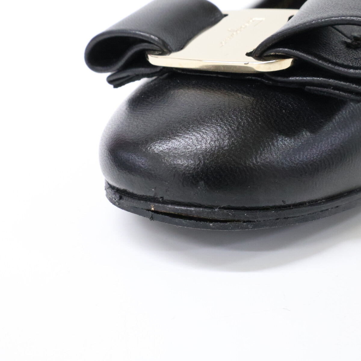 SalvatoreFerragamo サルバトーレフェラガモ 【美品】ヴァラリボン チャンキーヒール パンプス シューズ