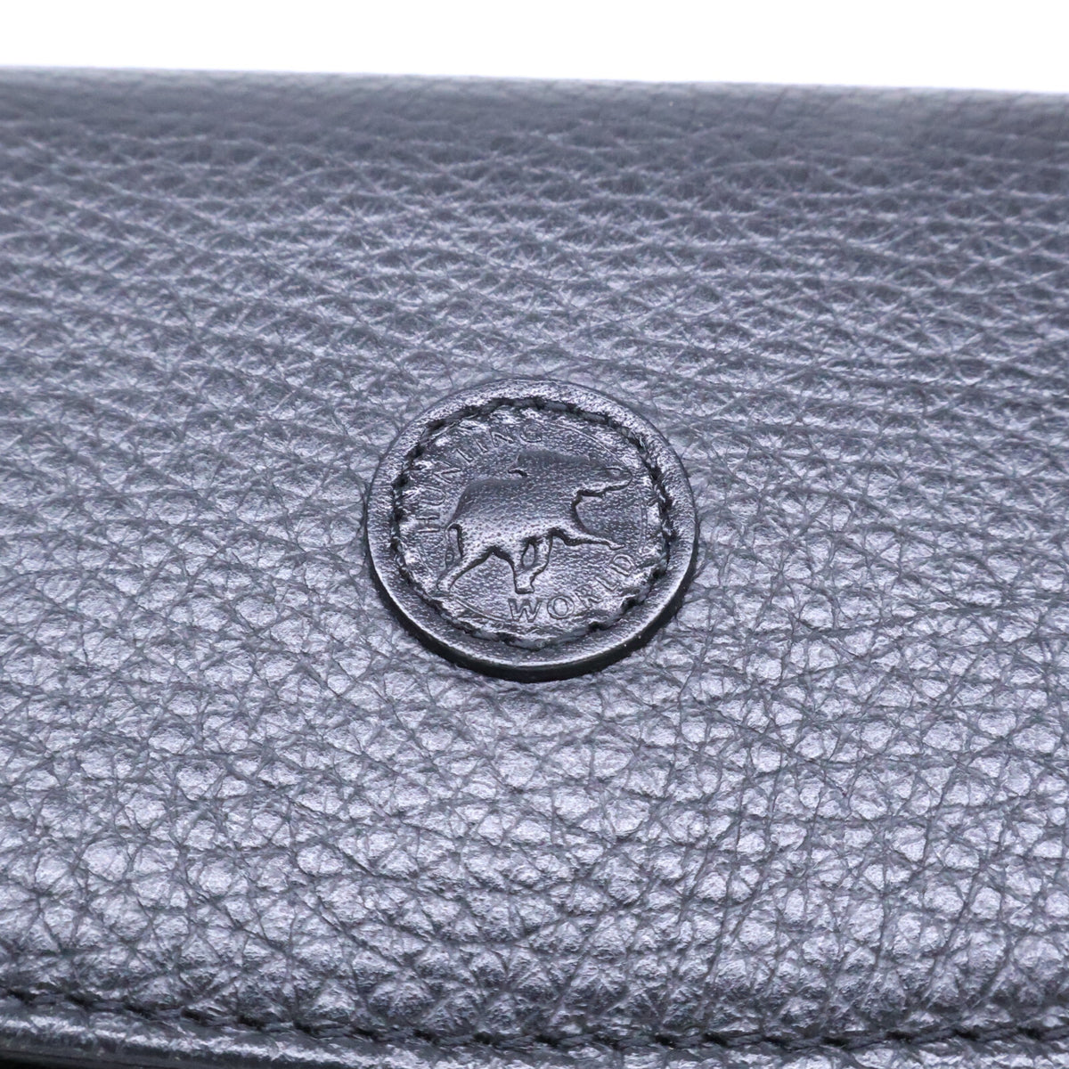 HUNTING WORLD ハンティングワールド 【美品】レザーフラップ ロングウォレット 長財布(小銭入れあり)