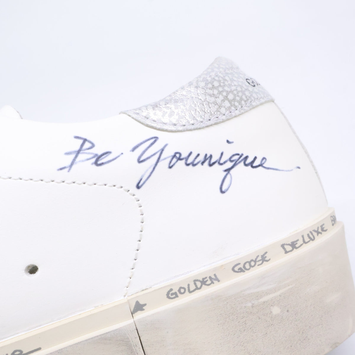 GOLDEN GOOSE ゴールデングース 【美品】HI STAR Be Younique レタリング カスタム スニーカー シューズ