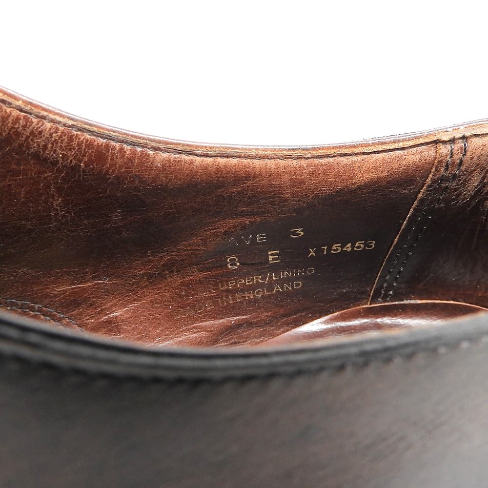Crockett&Jones クロケット&ジョーンズ BELGRAVE3 パンチドキャップトゥ シューズ メンズ ブラウン 8E シューズ