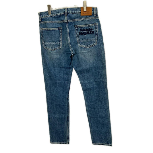 ALEXANDER McQUEEN アレキサンダーマックイーン 683031 ORGANIC JAPANES ロゴデザイン デニム ボトムス