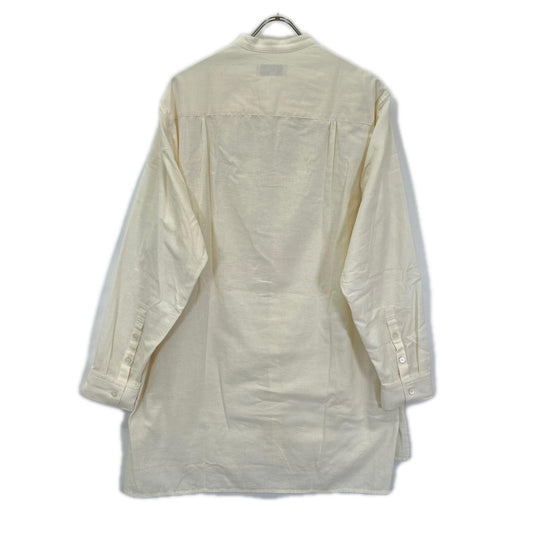 Yohji Yamamoto POUR HOMME ヨウジヤマモトプールオム HZ-B2B-046 生成り バンドカラー シャツ トップス