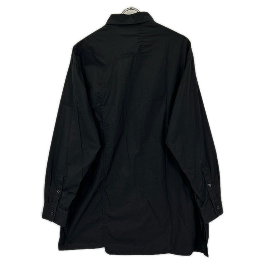 Yohji Yamamoto POUR HOMME ヨウジヤマモトプールオム HZ-B05-001 チェーンステッチ ブロード タブカラー シャツ トップス
