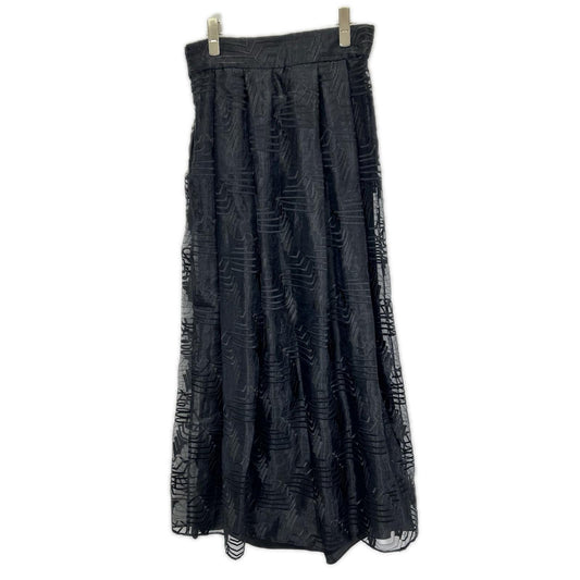 GIORGIOARMANI ジョルジオアルマーニ 2WHNN06P T03H6 ブラック ペチコート付き シアーロングスカート スカート