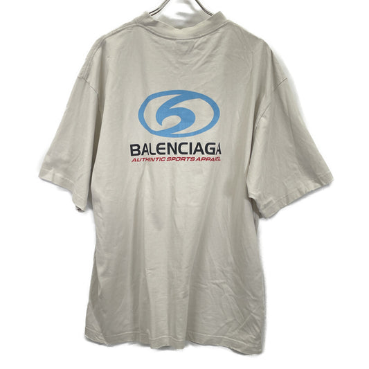BALENCIAGA バレンシアガ 764235 アイボリー ヴィンテージ加工 24SS SURFER MEDIUM FIT TEE トップス