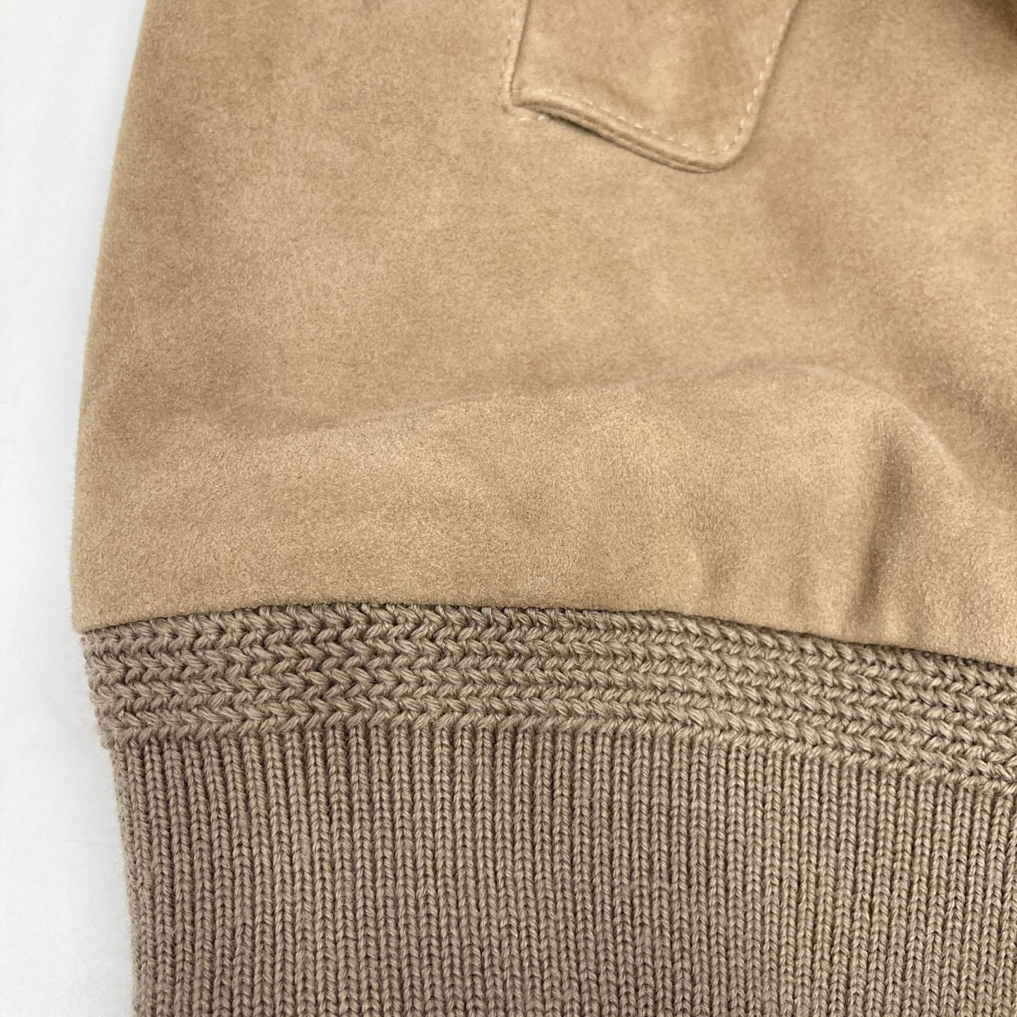 CINQUANTA Cinquanta Beige H-501 Goat Suede G9 Harrington Jacket