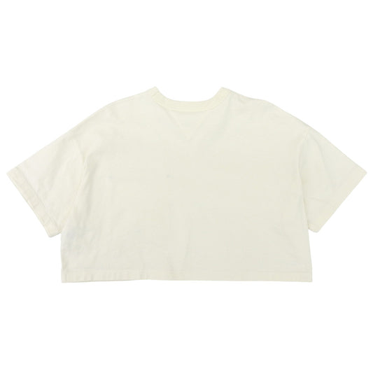 BOTTEGA VENETA ボッテガヴェネタ 美品 Vステッチポケット 半袖 クロップドカットソー トップス レディース アイボリー S 777597 トップス