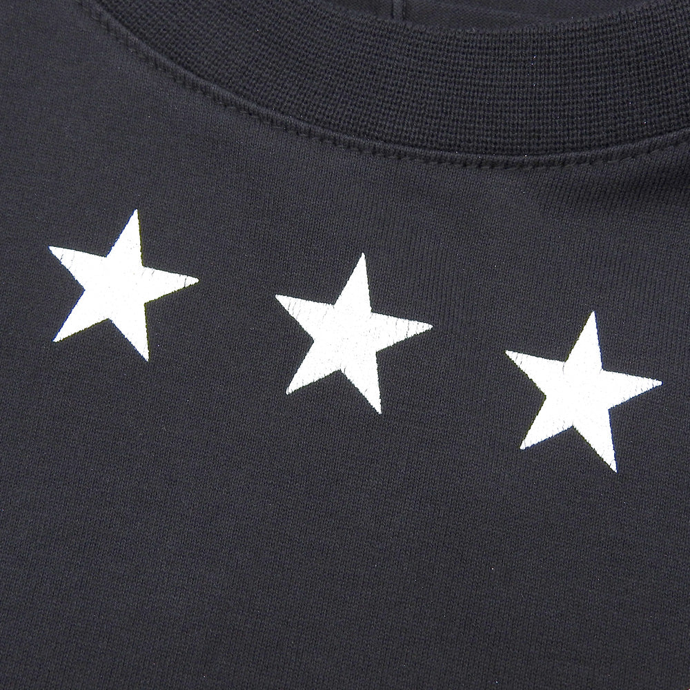 GIVENCHY ジバンシィ コットン エンブレムプリント クルーネック Tシャツ トップス メンズ 黒 ブラック XS 11S 7069 651 トップス XS