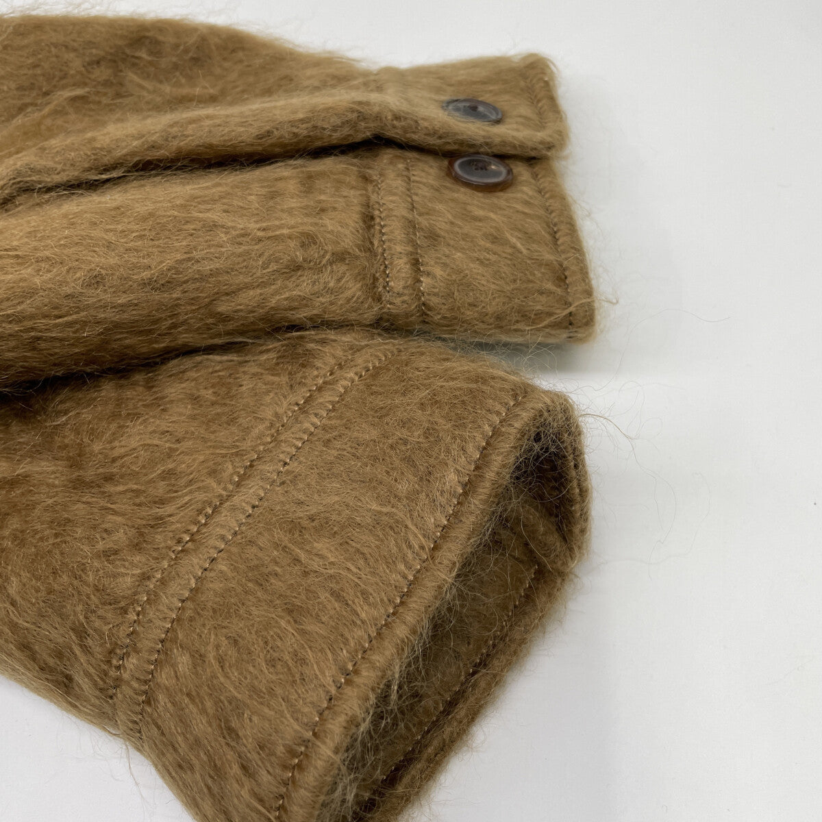 JANE SMITH ジェーンスミス ゴールド 9WSH-#923L モヘアCPOシャツジャケット ジャケット 38