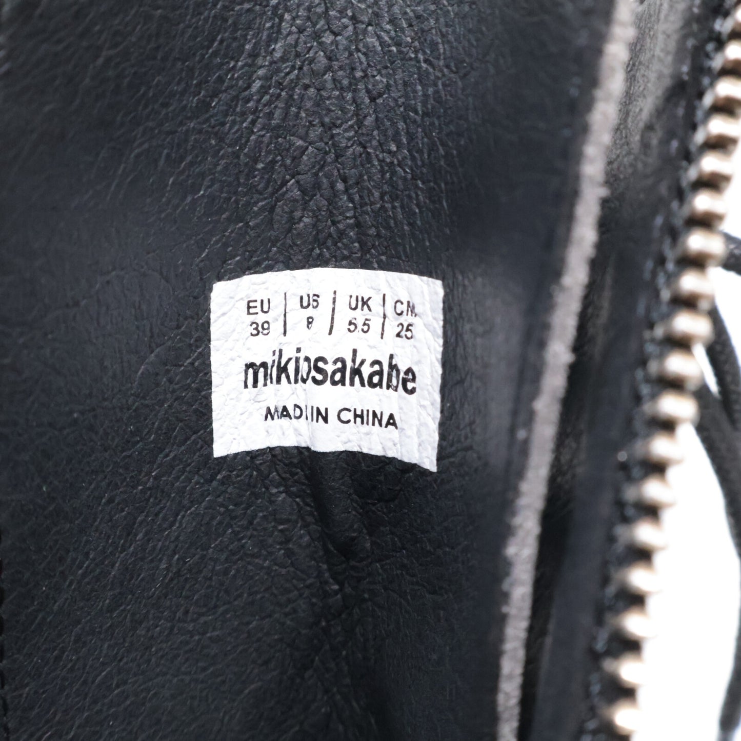 MIKIOSAKABE ミキオサカベ 【美品】Jewelry Ark Eight Holes Boots Chain チェーン付 ブーツ/ シューズ 25