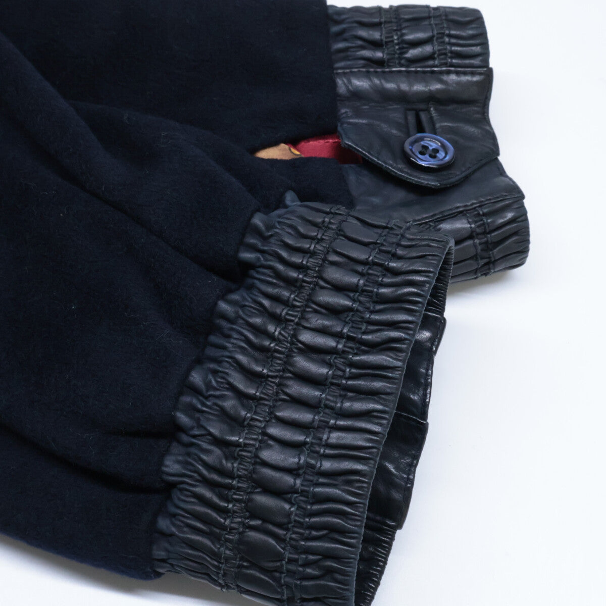 ZILLI ジリー カシミヤ×シルク ×ラムレザー ファーブルゾン ジャケット 50