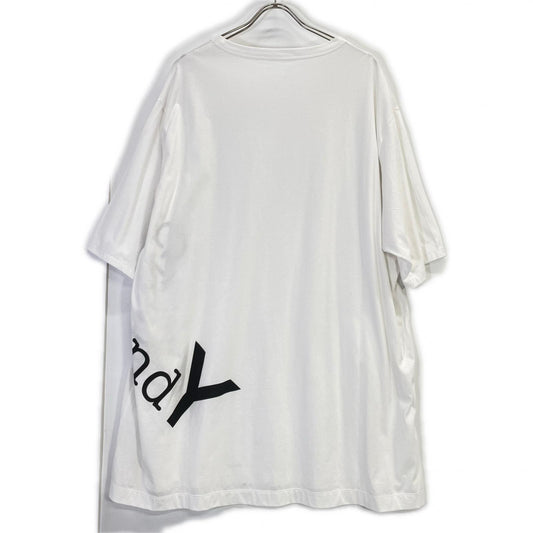 Ground Y グラウンドワイ ホワイト GA-T22-040 ロゴジャンボグラフィック Tシャツ トップス