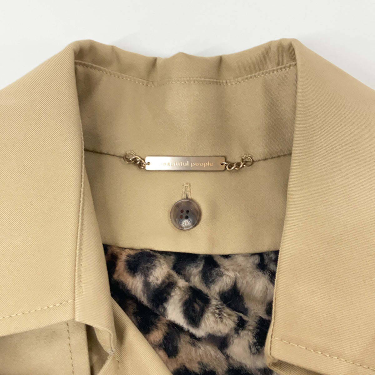beautifulpeople Beautiful People camel beige 1000103404 20AW cotton gabardine trench coat coat