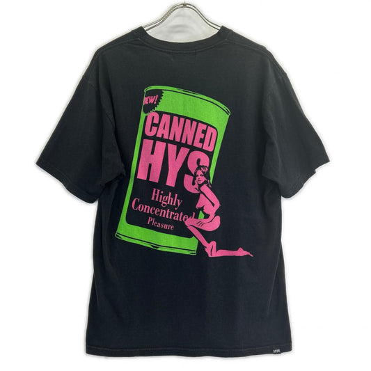 HYSTERIC GLAMOUR ヒステリックグラマー ブラック 02241CT07 CANNED HYSTERIC Tシャツ トップス