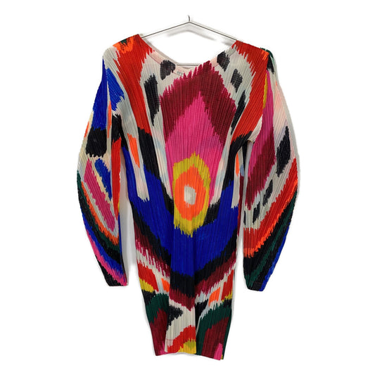 PLEATS PLEASE Multicolor PP51-JT547 V-neck Top