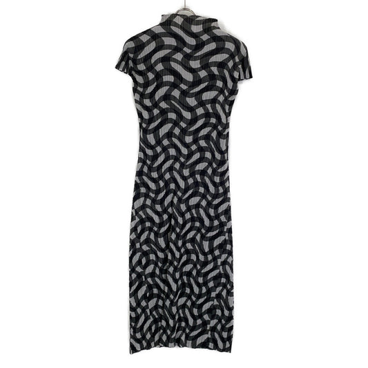 PLEATS PLEASE Black/Gray PP73-JH785 Circle Dress