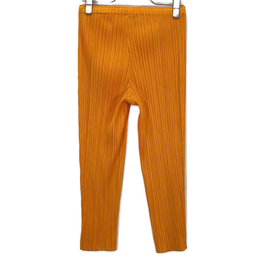 PLEATS PLEASE Mustard Yellow PP23-JF126 Straight Pants Bottoms