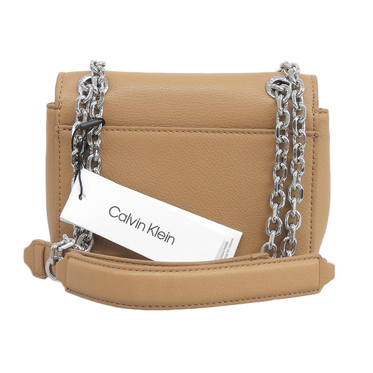 Calvin Klein 凯文克莱 99成新 RE-LOCK SM CONV SHOULDER BAG 女士单肩包 棕色 4500545318 单肩包