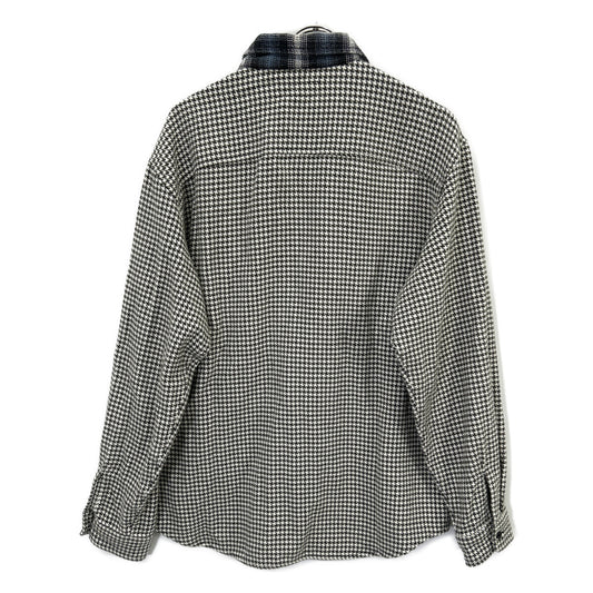 Supreme 23AW Multicolor All-over Houndstooth Plaid Flannel Shirt Top
