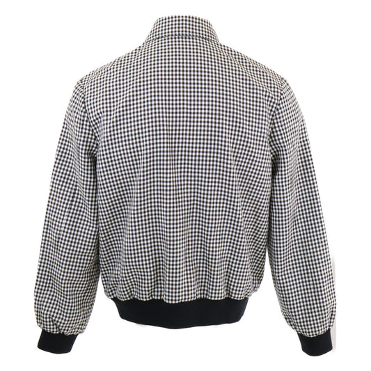【美品/国内正品/23年产】ML1001 S232 格纹羊毛马海毛拉链夹克 36 男士