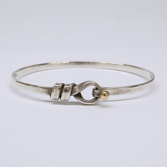 TIFFANY&Co. Tiffany 925 750 Hook & Eye Bangle