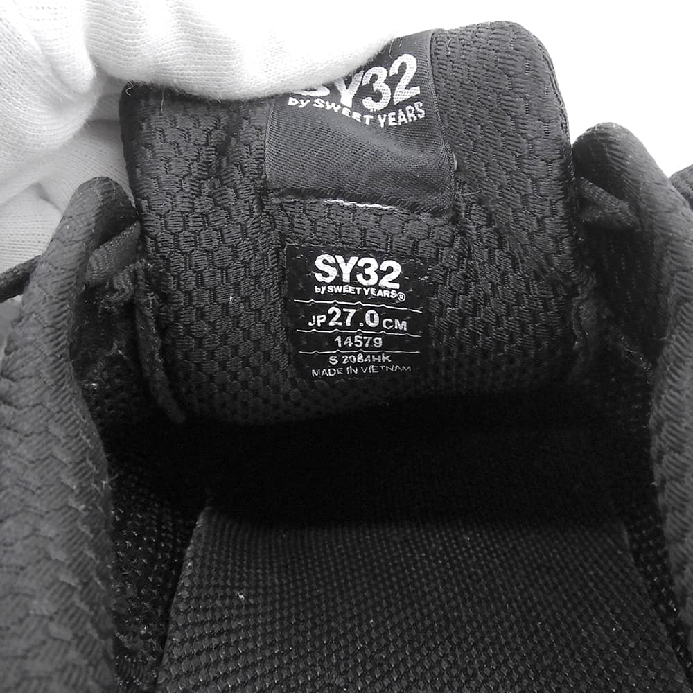 SY32 by SWEET YEARS エスワイサーティトゥーバイスウィートイヤーズ ヴェンティリス スニーカー メンズ ブラック 27cm シューズ