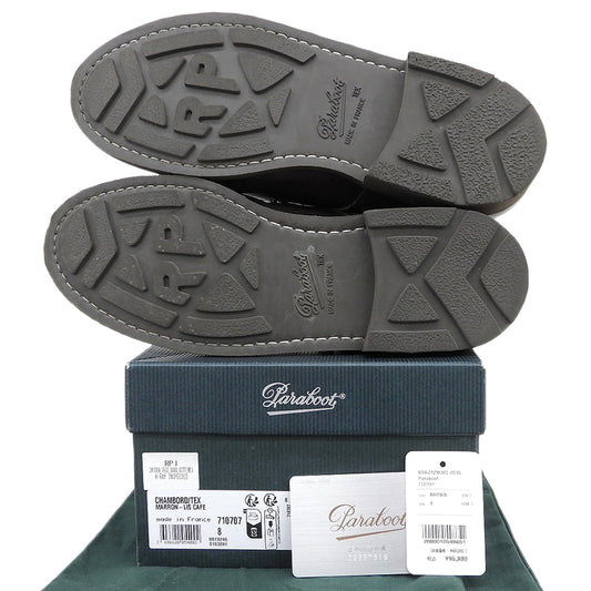 Paraboot パラブーツ 美品 CHAMBORD シャンボード ダービー シューズ メンズ マロン 8 710707 シューズ