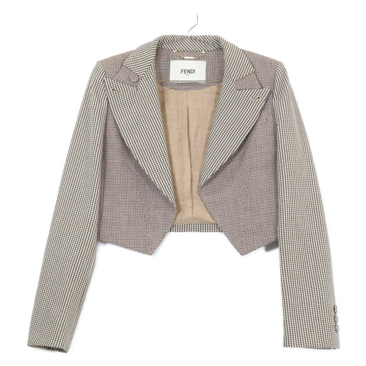 FENDI フェンディ 【美品/国内正規】FJ7292/FR6410 AKSM ガンクラブチェック ショートジャケット/ショートパンツ セットアップ スーツ セットアップ