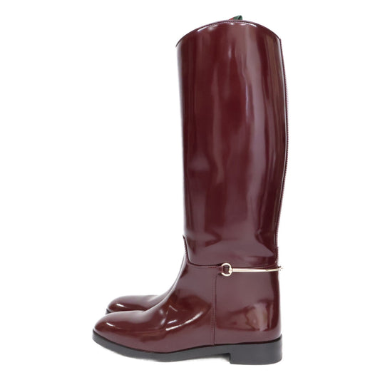 GUCCI グッチ 【美品/25年製】805312 ホースビット ジョッキーブーツ シューズ