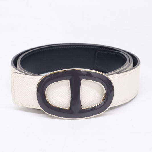HERMES エルメス シェーヌダンクル □N刻 リバーシブル ベルト