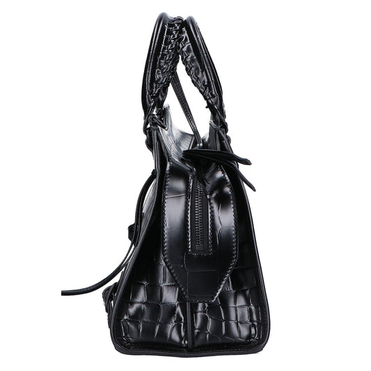 BALENCIAGA Balenciaga Beautiful 638521 Embossed Leather Neo Classic City Small 2-Way Shoulder Bag Handbag