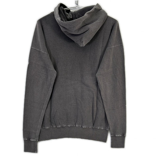 ミクスタ ×Boys Market ブラック ビンテージ加工 フロッキー スウェットフーディ トップス