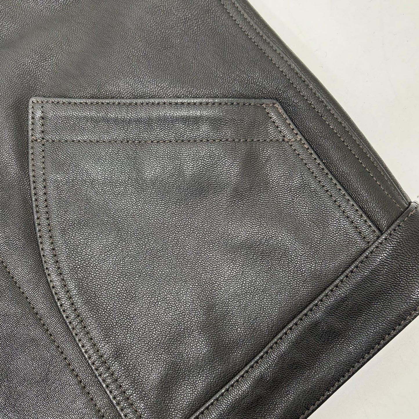 schott Schott Black 782-3251001 GOAT LEATHER VEST Vest