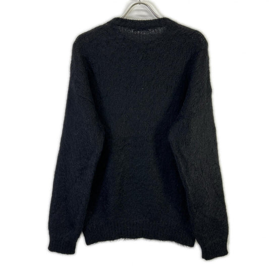 SAINT LAURENT PARIS サンローランパリ 712176 Y75SQ ブラック ロゴ モヘアニットセーター トップス