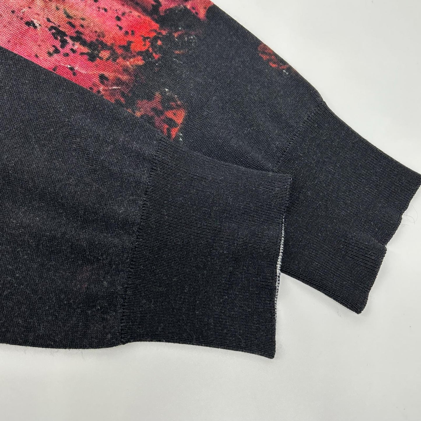 Alexander McQueen アレキサンダーマックイーン 684305 アイボリー アネモネ プリント 長袖ニット トップス
