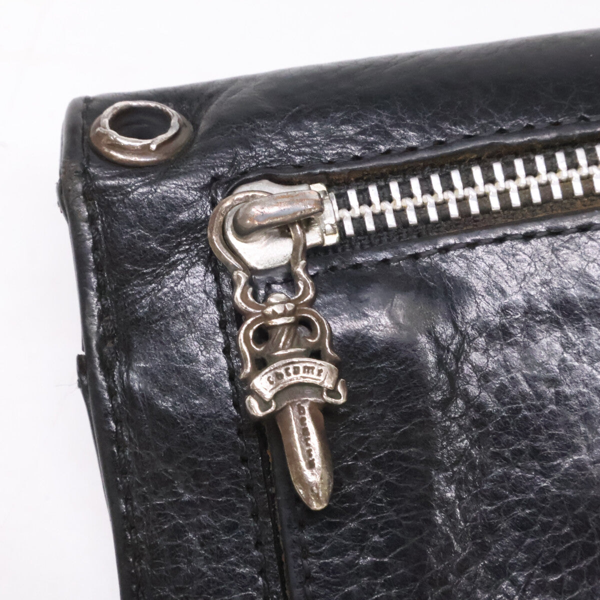 Chrome Hearts クロムハーツ クロスボタン ウェーブ ロングウォレット 長財布(小銭入れあり)